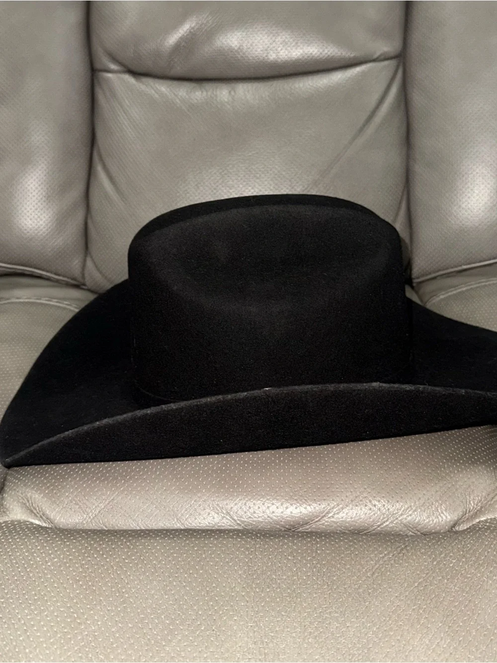 Men's Black Felt Cowboy Hat